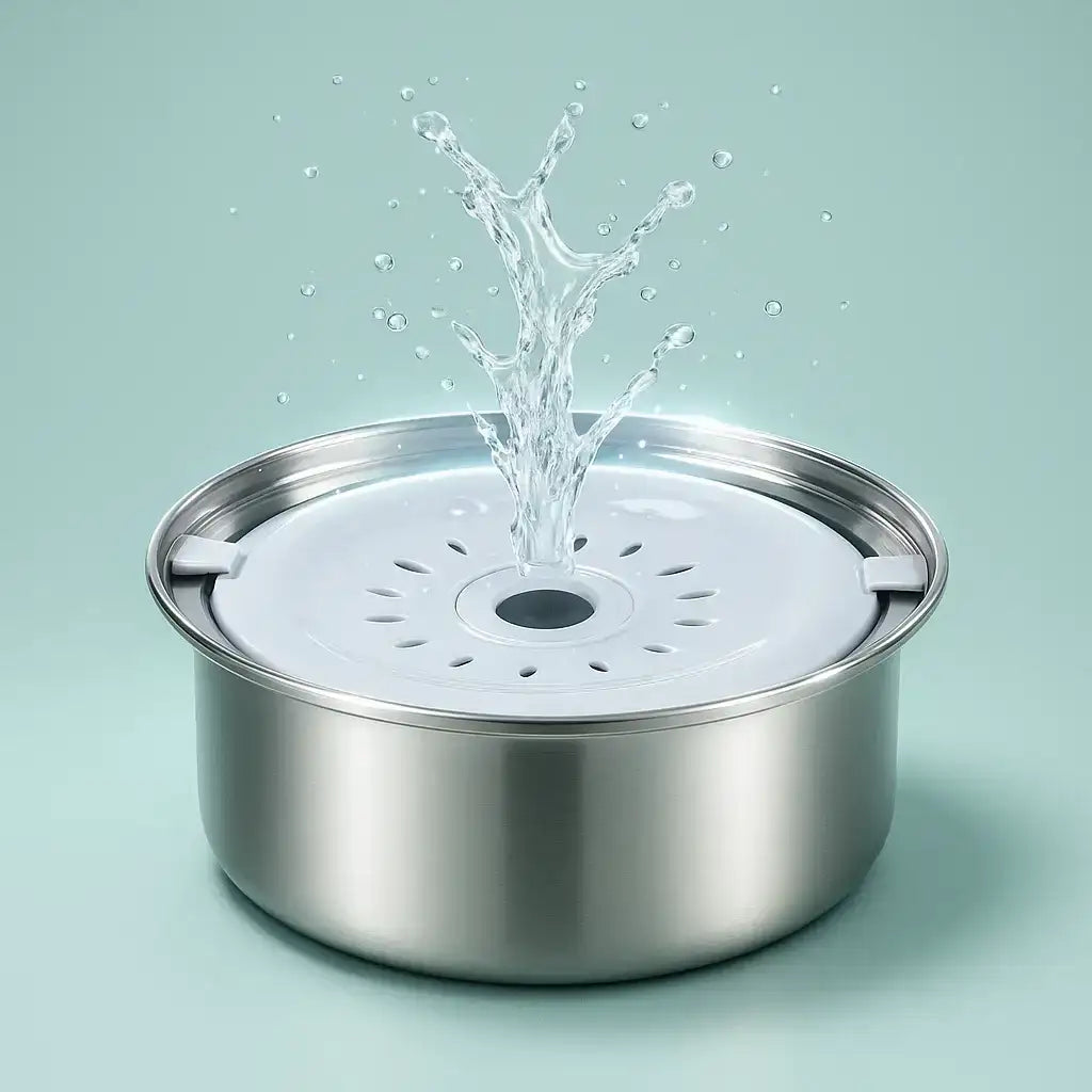 Bebedouro Para Cães De Aço Inoxidável