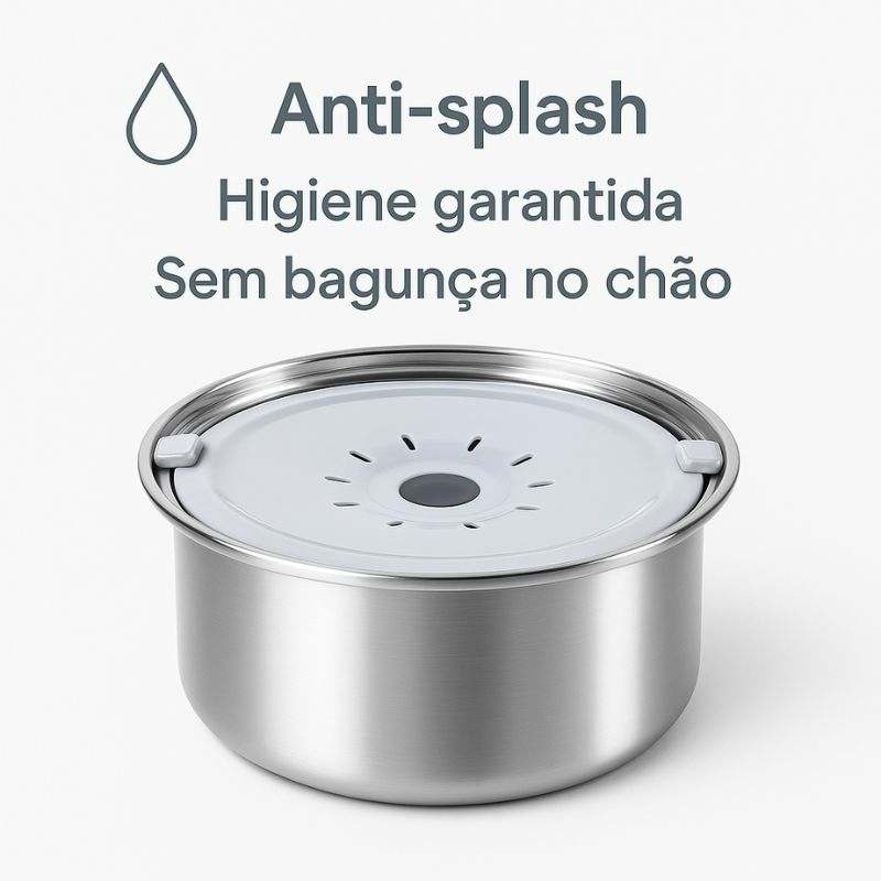 Bebedouro Para Cães De Aço Inoxidável