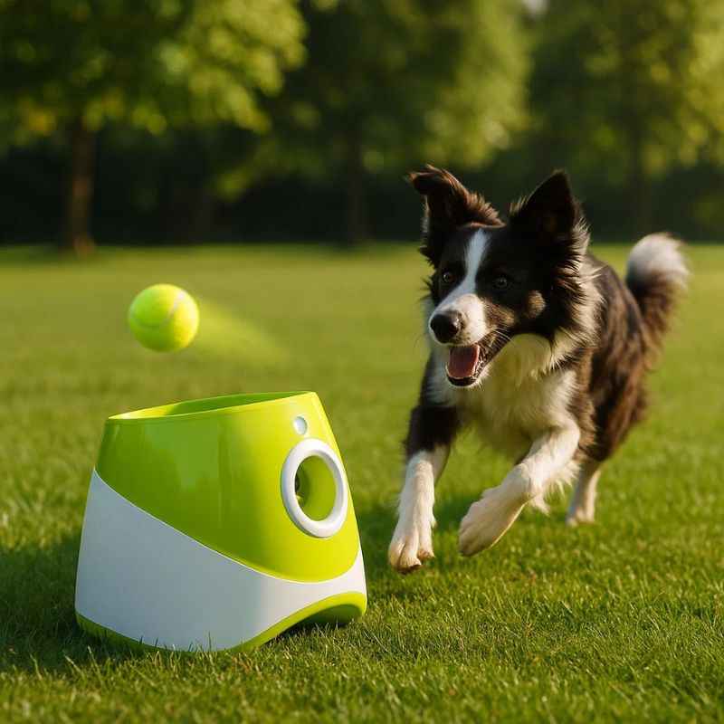 Brinquedos Interativos Para Cães - Lançador De Bola Automático