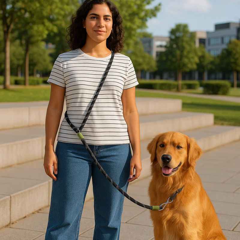Guia Corda Para Cães Mãos Livres